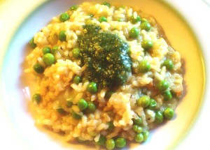 Erbsenrisotto 1